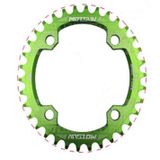 MOTSUV ronde smalle brede Chainring MTB fiets 104BCD tand plaat onderdelen elliptische plaat 34T (groen)