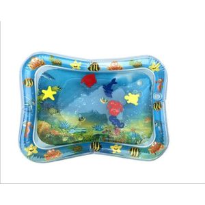 3 STKS baby opblaasbare aquarium water Speel kussen Prostrate pad Toy mat licht blauw 66 * 50cm