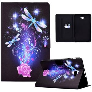 Voor Samsung Galaxy Tab A 10.1 2016 Electric Persted TPU Lederen Tablet Case (Butterfly)