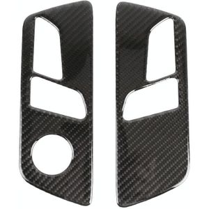 2 in 1 Auto Carbon Fiber Seat Passment Panel Decoratieve Sticker voor Wey Tank 300