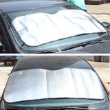 Zilver aluminiumfolie zon schaduw auto voorruit Visor Cover blok voorruit parasol UV-bescherming  grootte: 220 * 80cm