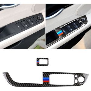 Auto Carbon Fiber venster Lift panel met opvouwbare sleutel BMW kleur decoratieve sticker voor BMW Z4 2009-2015