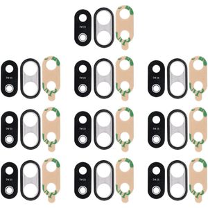 10 stuks terug Bezel van de Camera met Lens omslag & lijm voor Huawei P20 Lite (zwart)