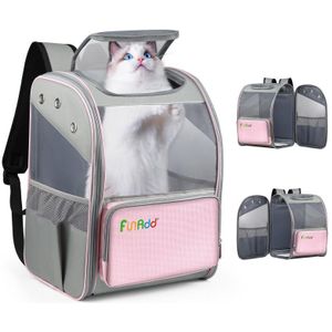 FUNADD Fold ademende rugzak voor huisdieren Outdoor schouders Cat Bag