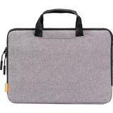 POFOKO A300 13 3 inch draagbare zakelijke casual polyester laptoptas (lichtgrijs)