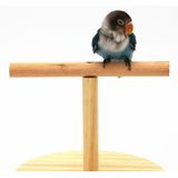 Creatieve houten papegaai vogel Frosted stand speelgoed  grootte: klein (logs)
