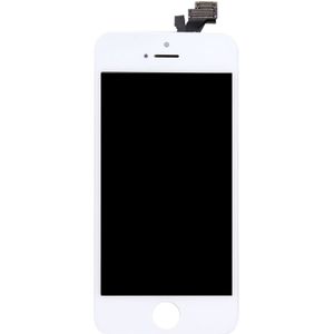 10 stuks 3 in 1 voor iPhone 5 (LCD + Frame + touchpad) Digitizer vergadering (wit)