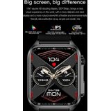 TK12 1 96 inch IP67 waterdichte lederen band smartwatch ondersteunt ECG / zorg voor gezinnen op afstand / Bluetooth-oproep / bewaking van lichaamstemperatuur