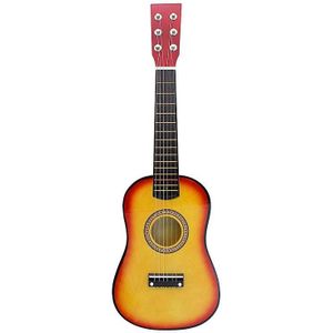 23 inch beginner gitaar kinderen oefenen gitaar speelgoed muziekinstrument (zonsondergang)