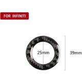 Auto Carbon Fiber n knop Start decoratieve sticker voor Infiniti Q50/q60