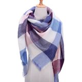 Lente Winter gebreide sjaal nek geruite Pashmina warme sjaals omslagdoeken Lady wrap (B17)