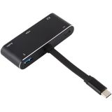 V126 UCB-C/type-C male naar PD + HDMI + VGA + audio + USB 3 0 Female 5 in 1 Converter