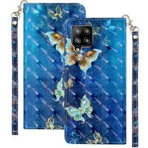 Voor Samsung Galaxy A42 5G 3D Patroon Horizontale Flip PU Lederen Case met Houder & Kaart Slots & Portemonnee (Rankine Butterfly)