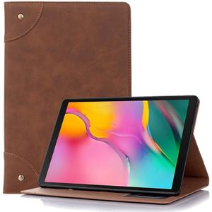 Retro boek stijl horizontale Flip lederen case voor Galaxy tab S5e 10 5 T720/T725  met houder & kaartsleuven & portemonnee (bruin)