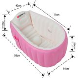 2 stuks baby bad tub Kids badkuip draagbare opblaasbare cartoon verdikking Washbowl pasgeborenen houden warm zwembad (blauw)