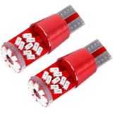 2 STUKS T10 5W 27 SMD-3014 LED's Auto speling Licht lamp  DC 12V (geel licht)