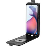 Voor Motorola Moto S30 Pro R64 Textuur Enkele Verticale Flip Lederen Telefoon Case (Zwart)