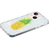 Voor iPhone 15 Plus IMD Shell Patroon TPU Telefoonhoesje (Ananas)