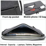 Zipper type polyester zakelijke laptop voering tas  maat: 13 3 inch (Rose rood)