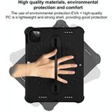 Shield 360 Rotatie Handvat EVA Shockproof PC Tablet Case Voor iPad Pro 11 2018/2020/2021/Air 4/Air 5 10.9(Zwart)