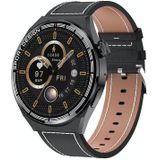 HDT 3 Max 1 6 inch lederen band IP67 waterdicht Smart Watch-ondersteuning Bluetooth-oproep / NFC