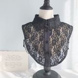 Black Women Herfst en Winter Lace Wild Fake Collar Shirt Decoratie Kraag  Style:C