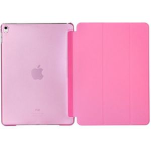 Pure kleur samenvoegen horizontale Flip lederen case voor iPad Pro 10 5 inch/iPad Air (2019)  met houder (roze)