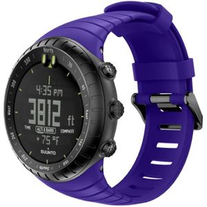 Smart Watch silicone polsband horlogeband voor Suunto Core (paars)