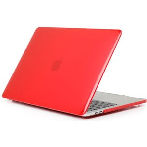 Laptop Crystal stijl PC beschermende case voor MacBook Pro 15 4 inch A1990 (2018) (rood)