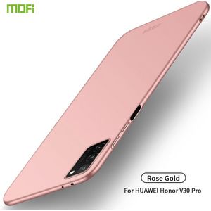 Voor Huawei Honor V30 Pro MOFI Frosted PC ultradun hard case (ros goud)