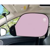 Auto rondom raam zonnescherm verstelbaar zonnescherm warmte-isolatie zonnescherm (Fairy Pink)