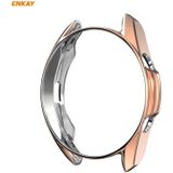 Voor Samsung Galaxy Watch 3 41mm 2 in 1 ENKAY Hat-Prince Electroplate Soft TPU Case + 0 2 mm 9H 2.15D Curved Edge Tempered Glass Film (Rose Gold)