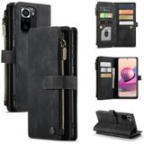 Voor Xiaomi Redmi Note 10 4G / Redmi Note 10s Caseme-C30 Multifunctionele Horizontale Flip PU + TPU-telefooncase