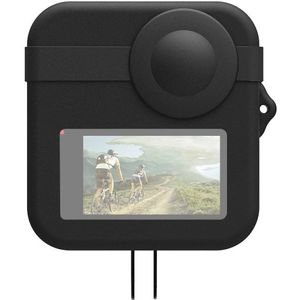 PULUZ voor GoPro Max dubbele lens caps Case + Body silicone beschermhoes (zwart)