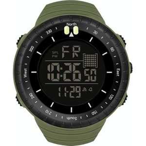 SYNOKE 9648-B Heren Outdoor Waterdicht Lichtgevend Sport Elektronisch Horloge (Groen)