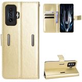 For Xiaomi Poco F4 GT / Redmi K50 Gaming Retro Crazy Horse Texture Leather Phone Case(Gold)