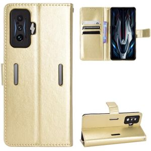 For Xiaomi Poco F4 GT / Redmi K50 Gaming Retro Crazy Horse Texture Leather Phone Case(Gold)