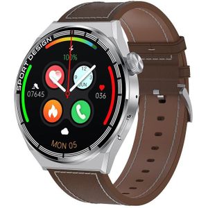 HDT 3 Max 1 6 inch lederen band IP67 waterdicht Smart Watch-ondersteuning Bluetooth-oproep / NFC