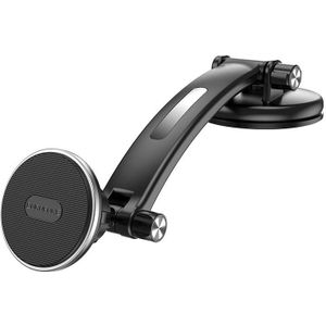 Borofone BH65 Graceful Car Center Console Dual Axis magnetische mobiele telefoon beugel (zwart zilver)