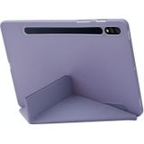 Voor Samsung Galaxy Tab S8 + / S7 + Deformatie Siliconen Lederen Tablet Case (Purple)