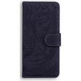 Voor Samsung Galaxy S23 FE 5G Tiger Embossing Patroon Flip lederen telefoonhoes