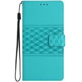 Voor Huawei P8 Lite 2017 Diamond relif Skin Feel lederen telefoonhoes met lanyard