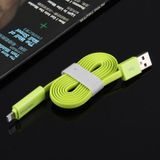 HAWEEL 2 in 1 Micro USB & 8 Pin naar USB Data Sync & laad kabel voor iPhone 6s & 6s Plus / iPhone 6 & 6 Plus / 5 & 5S  Samsung Galaxy S6 / S5  Kabel lengte: 1 meter (groen)