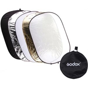 Godox FT05-1 150 x 200cm 5-in-1 Silver / Soft / Goud / Wit / Zwart Ovaal Vouw Reflector Board