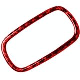 Car Carbon Fiber Air Outlet Frame Decorative Sticker for BMW Mini F60  Left and Right Drive Universal (Red)