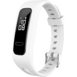 Voor Huawei Honor Band 4 Running Versie / Band 3e Universal Siliconen Vervanging Polsband horlogeband (Wit)