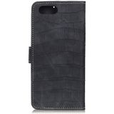 Voor iPhone SE 2020 Crocodile Texture Horizontal Flip Leather Case met Holder & Card Slots & Wallet(Black)