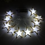 3m 20 Lights USB Model LED Star Moon Light String Eid Al-Adha decoratieve hanger (ster-wit)