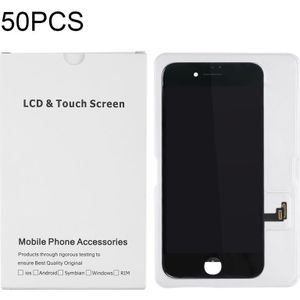 50 PCS LCD-scherm en Digitizer witte kartonnen doos verpakking voor iPhone 8 Plus / 7 Plus