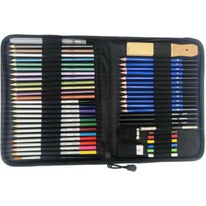 51 stks / set yover schets potlood set water oplosbare kleur lead art schilderij kit